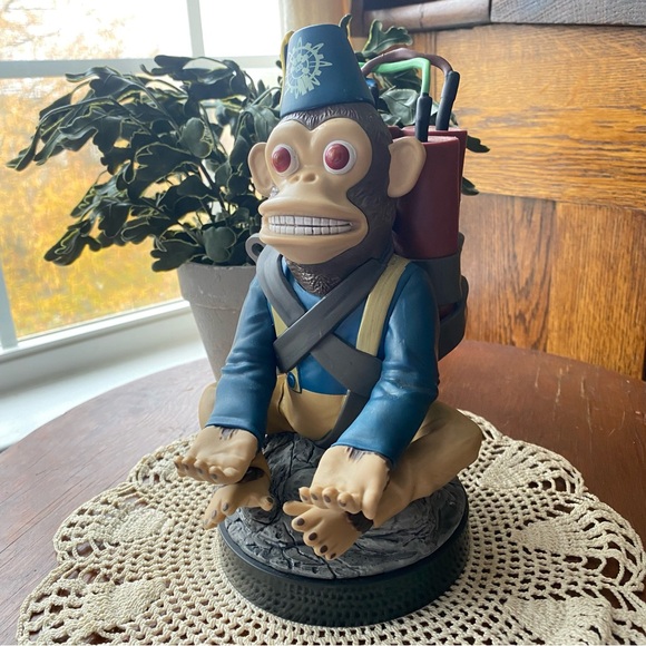 Blue and Brown Monkey Figurine - Picture 5 of 8
